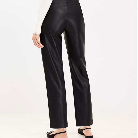 LOFT Faux Leather Pants - Picture 1 of 7